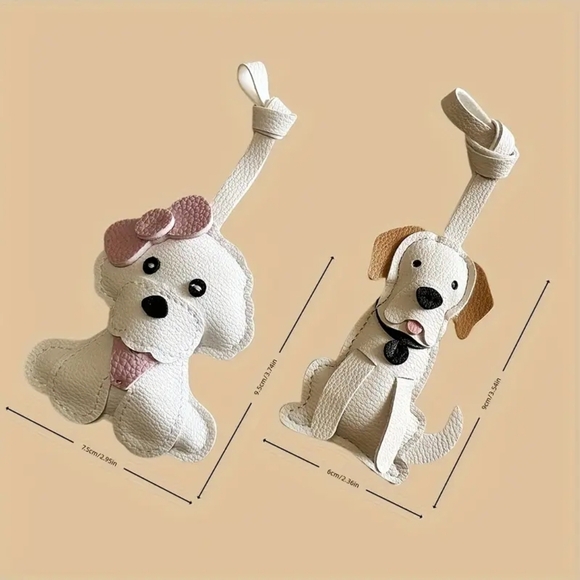 Labrador Vegan Leather Dog Bag Purse Backpack Charm - Picture 3 of 3